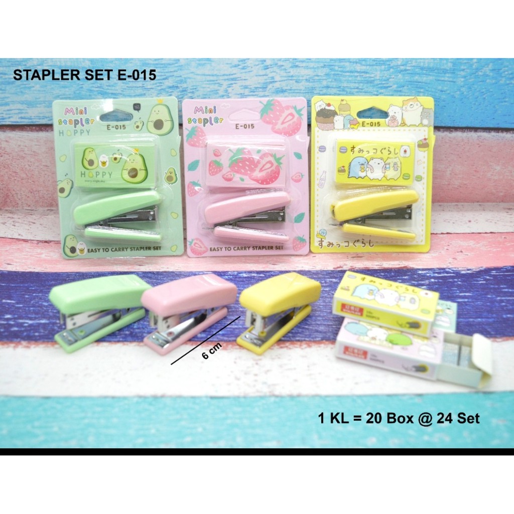 

Stapler mini plus isi pastel fancy beny