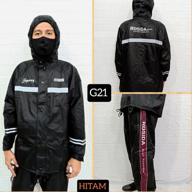 Rosida R882 Sporty Jas Hujan Setelan Jas Hujan Rosida Jas Hujan Original High Pum M38C