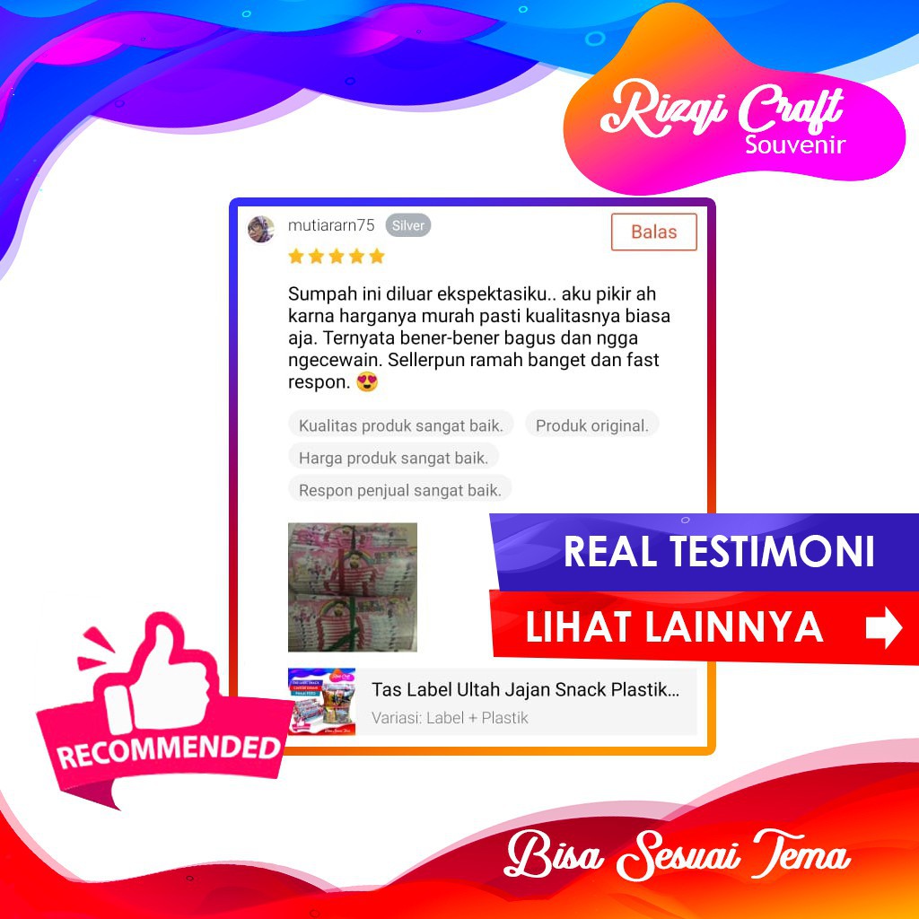 Custom Tas Label Snack Ultah Jajan Bingkisan Plastik Ulang Tahun-3