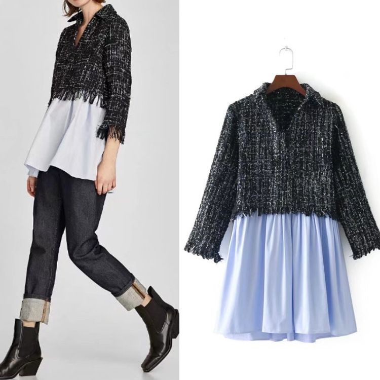 NL026- BAJU ATASAN WANITA BLOUSE RUMBAI IMPORT