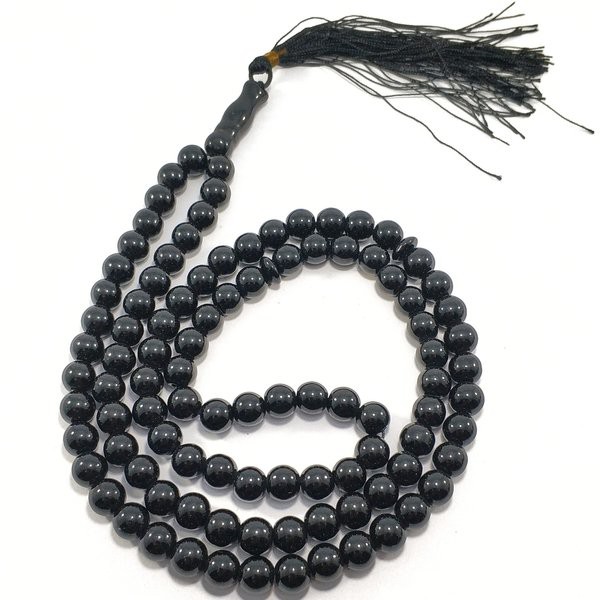 TASBIH NATURAL BATU BLACK ONYX ASLI