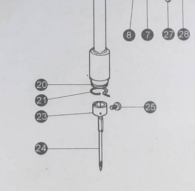 22T2-071 Baut Jarum Mesin Jahit