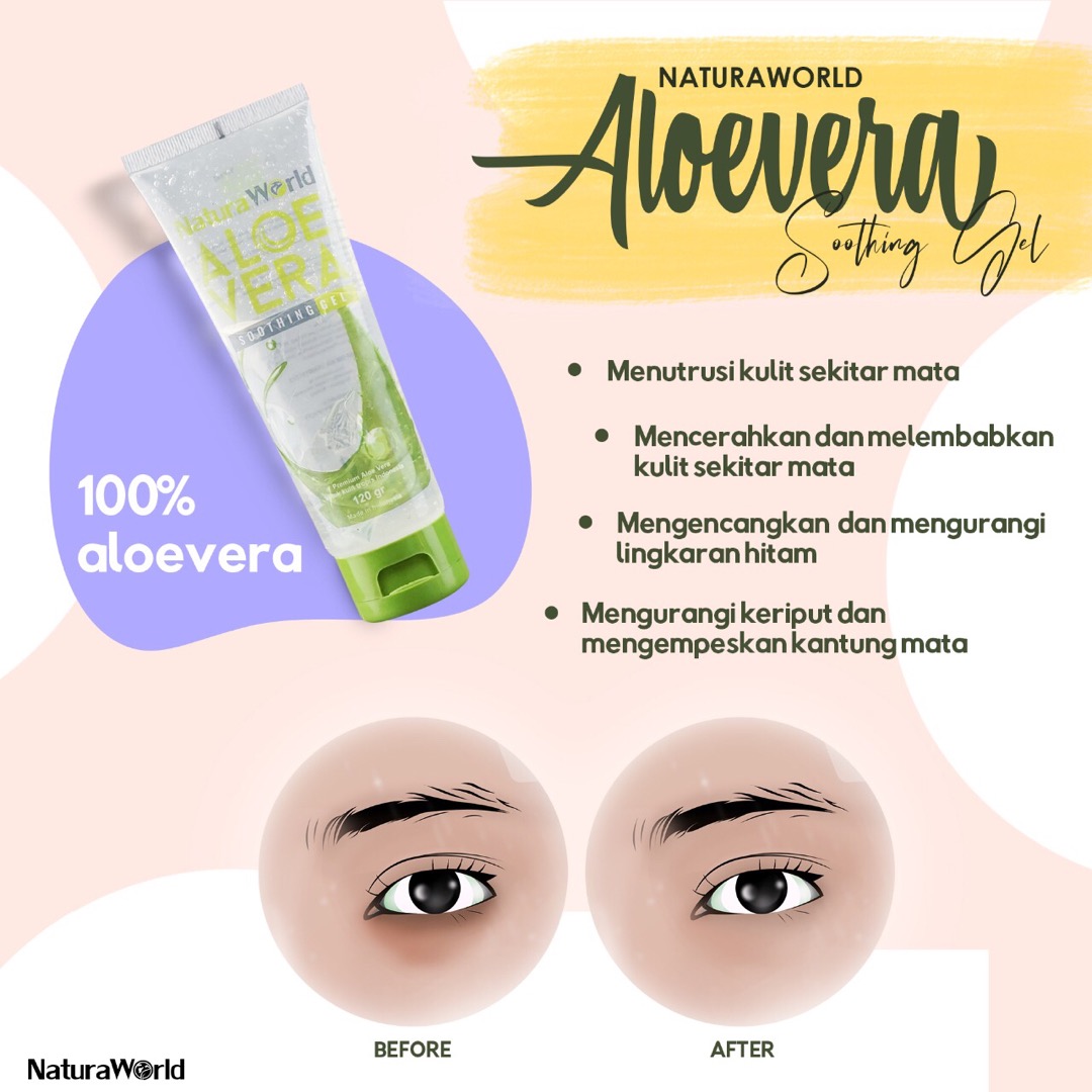 Natura Aloe Vera (free Masker Kain 3lapis) Original Asli