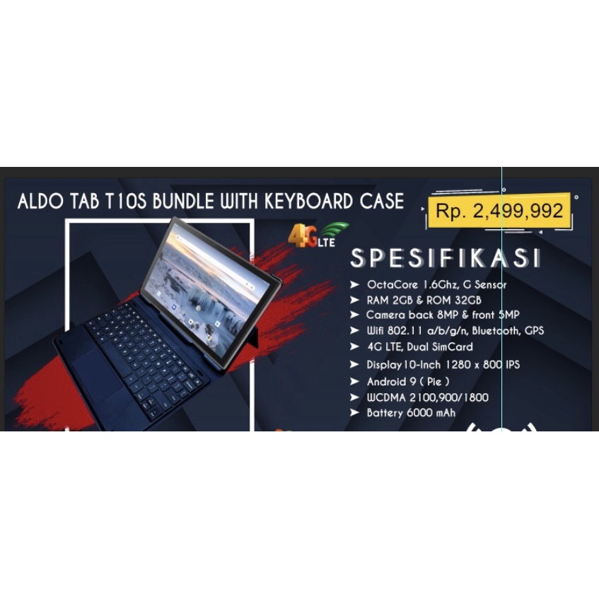 Aldo Tab T10S Bundle With Keyboard Case.