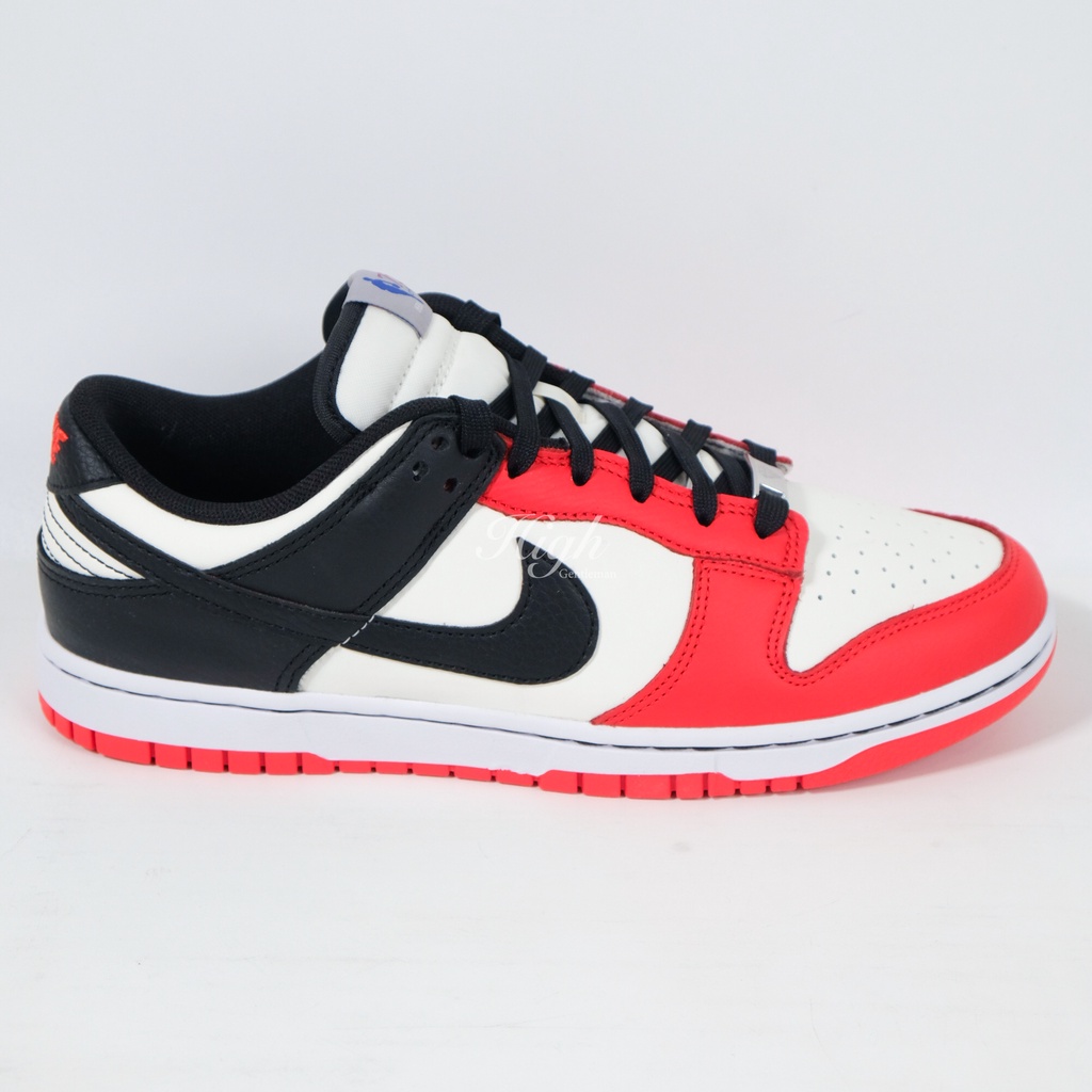 Nike Dunk Low EMB NBA 75th Anniv Chicago DD3363-100 100% Original