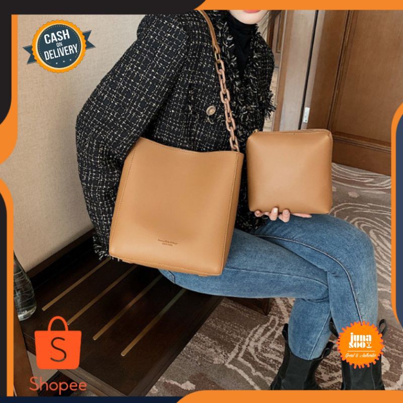 JUNASOO TAS SELEMPANG WANITA IMPORT MURAH LOCK MAGNET J3059/TAS CEWEK JAKARTA KEKINIAN/TAS BAHU