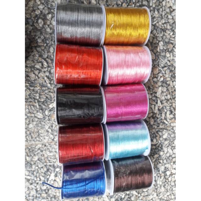 tali cina 2mm/tali satin per 10 yard