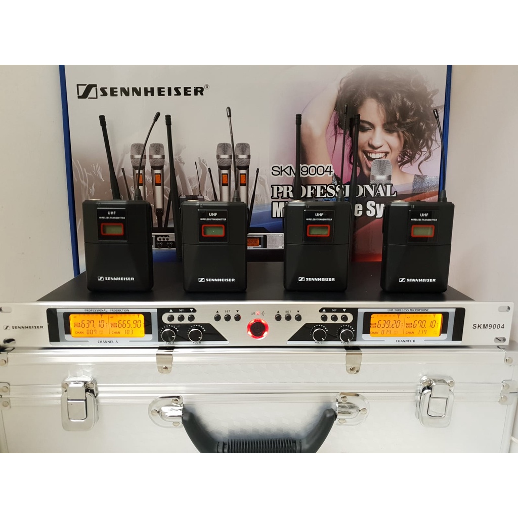 mic wireless sennheiser skm 9004 clip on 4 / skm9004 4 clip on