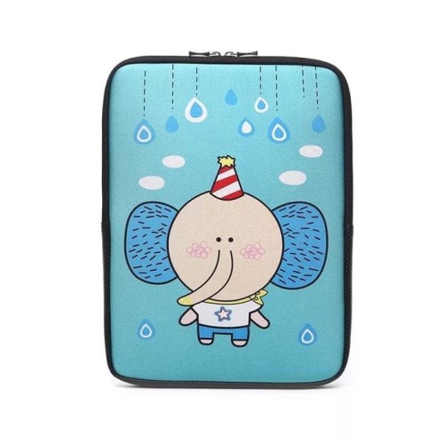 Tas Sarung Laptop Sleeve Softcase Elephant Neoprene 13 14 inch