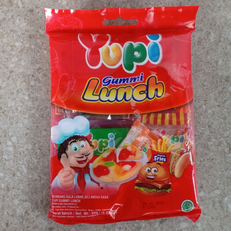 

Permen Yupi Gummy Lunch 93 gram