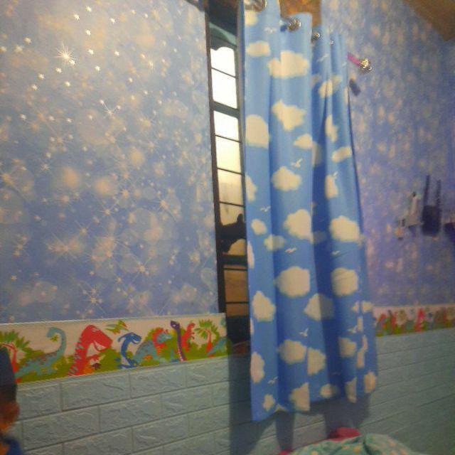 Gorden Blackout Bolak Balik Merah Abu Coklat Gold Gordyn Pintu Jendela Minimalis