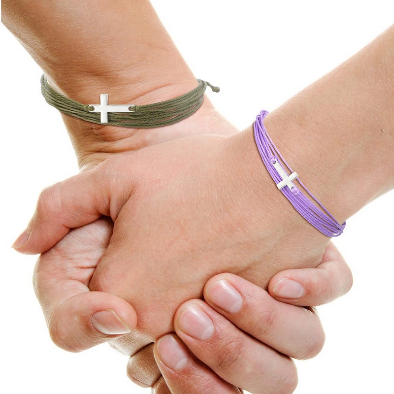 Gelang Tangan Anyaman Adjustable Bahan Titanium Steel Gaya Korea Untuk Pria / Wanita