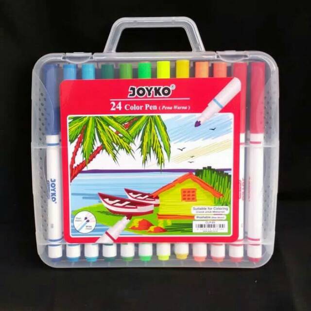 

Spidol color pen CLP-05 Joyko 24 warna washable