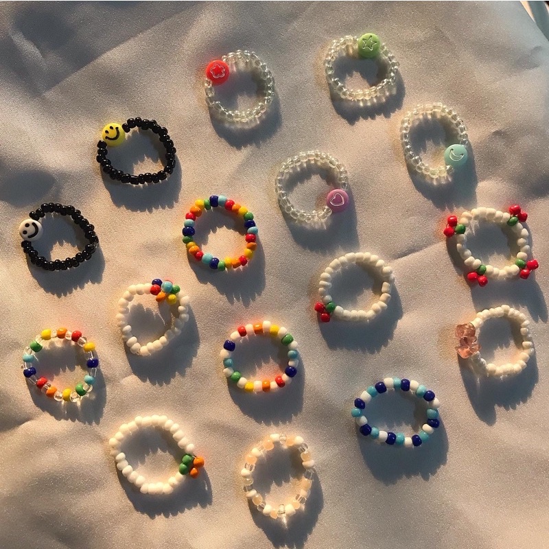 [BATCH 1] Cincin Manik Manik / Beads Ring 100% AESTHETIC RING