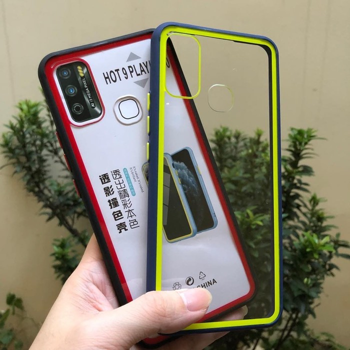 Case Realme C11 Fuze Silicone+Acrylic Hybrid Casing