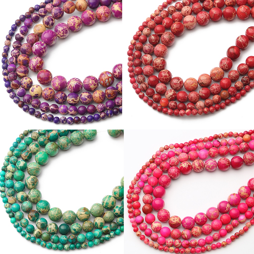 37 pcs 10mm Putaran Beads Longgar Beads Untuk DIY Perhiasan Membuat Temuan Kalung Gelang Anting Temuan