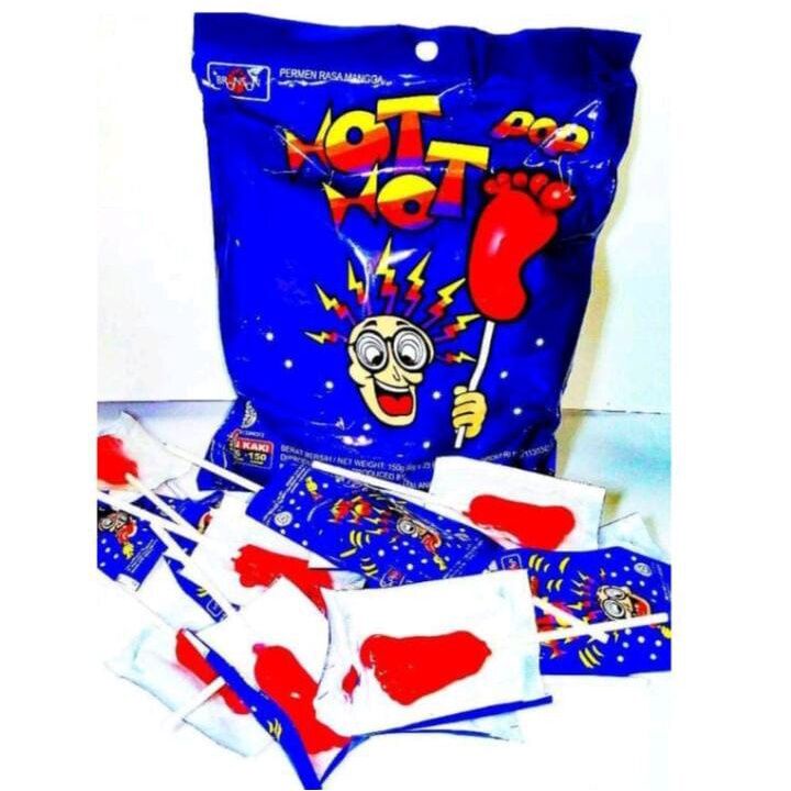 Permen kaki hot hot Pop lolipop candy ( 25pcs x 5g ) cemilan enak dan murah