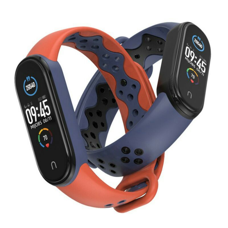 MIJOBS SPORTS DUAL TONE MiBand 6 / 5 Silicon Strap for XIAOMI MI™