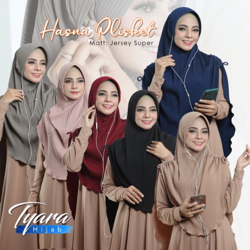 Jilbab Hasna Plisket Ori Tyara Hijab