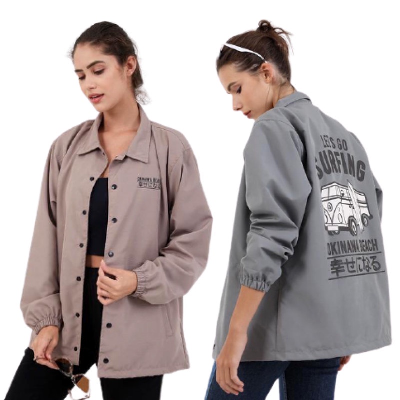 Berrybenka Street - Outer Jaket Wanita Coach Okinawa Beach-1