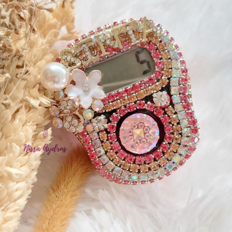 Nisa Aydrus - Fanta Rosegold Silver Tasbih Digital Premium Swarovski