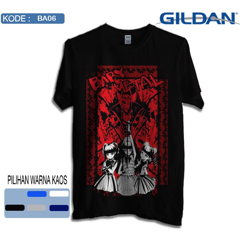 Kaos babymetal original gildan softstyle baby metal ba06