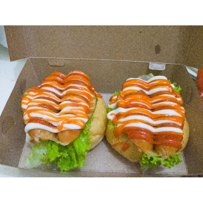 Donat burger sosis 2pc