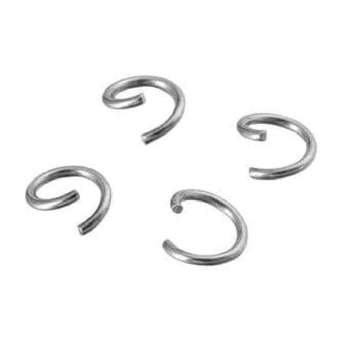 75pcs jump ring monel 8mm stainless steel 10 gram