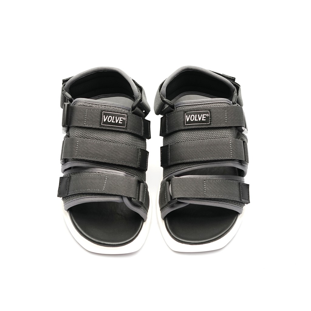 Spica Grey | Sendal Gunung Original Kulit Santai Kasual Pria Lokal Sandal Footwear | FORIND x Volve