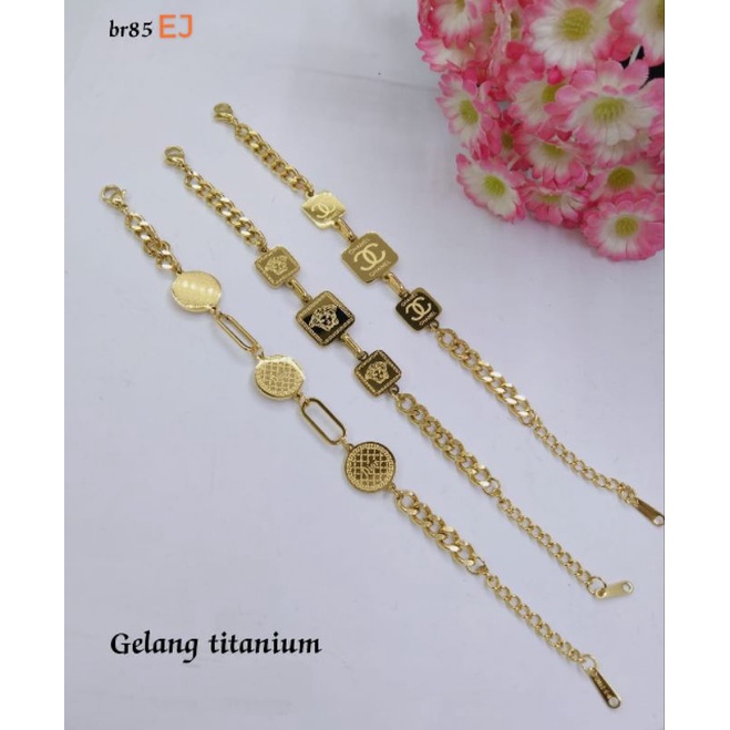 Fourfashion Gelang Titanium Tangan Dewasa Rantai Premium S241