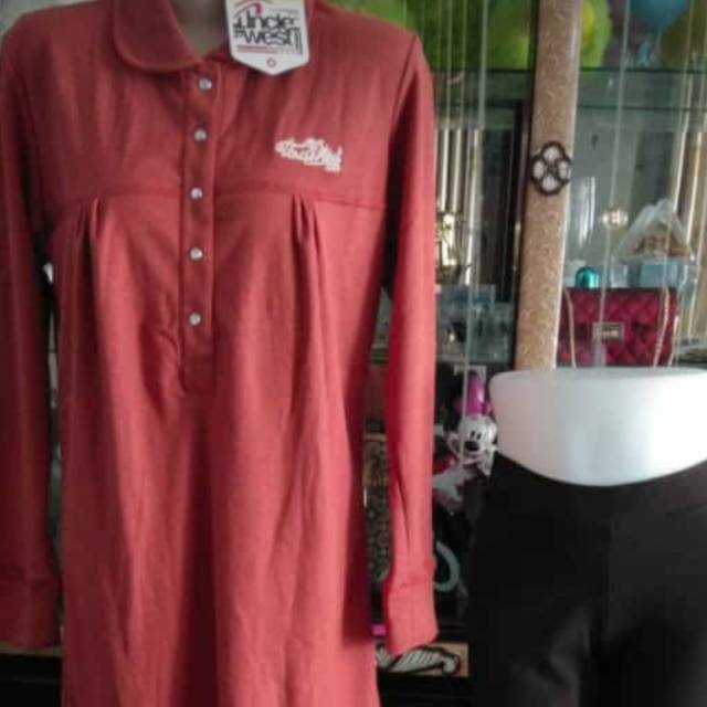 Atasan unclewest Merah bata