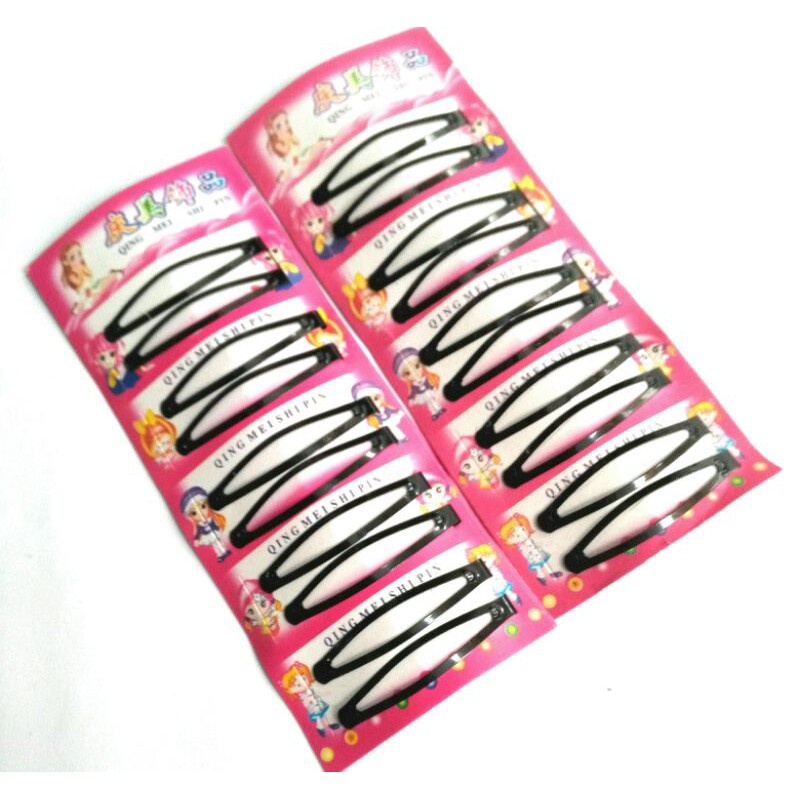 JEPIT RAMBUT PERCARD PINK ISI 10 PCS/ JEPITAN RAMBUT TIPTOP PERCARD ISI 10 PCS