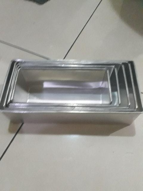 1 Set Loyang Aluminium Bentuk Persegi (brownies)
