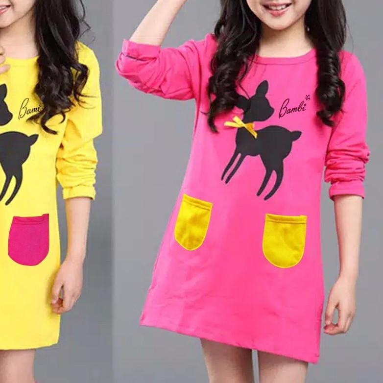 ♤ Tunik Anak - Baju Anak Perempuan - Tunik bambi 1-9Tahun M-VIN ♣