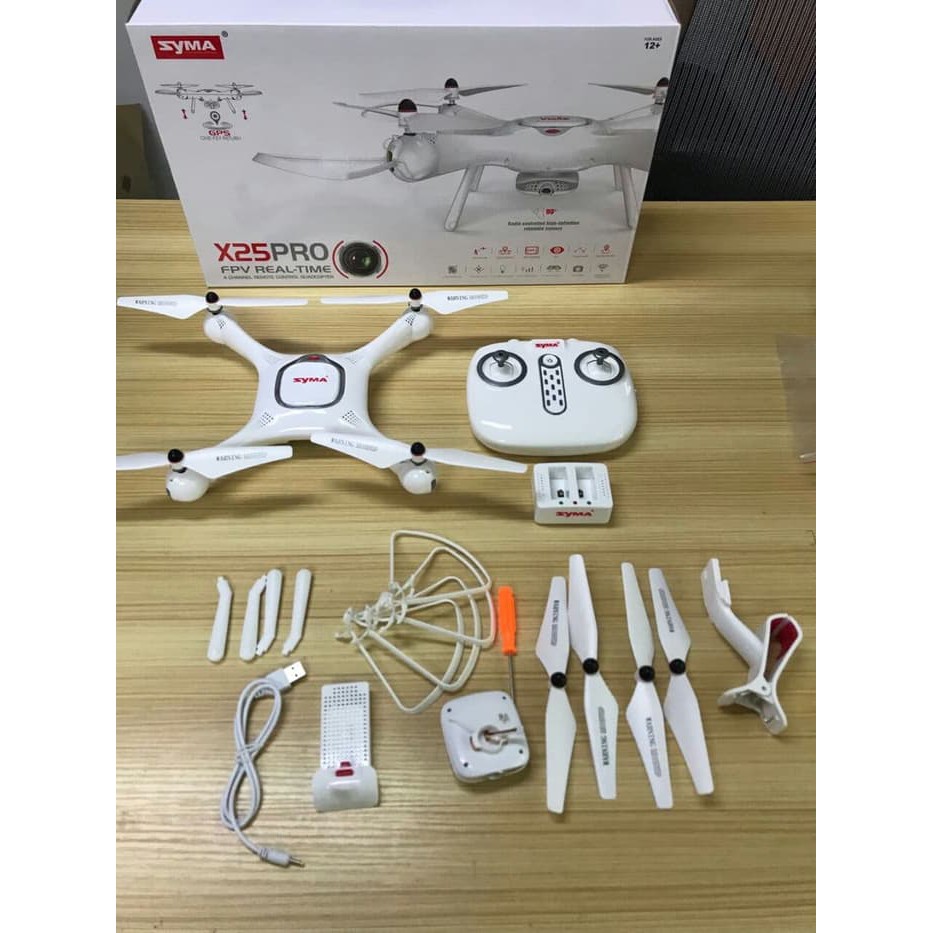 Drone Syma X25 Pro WIFI FPV Double GPS Follow Me Mode 720P CAMERA HD