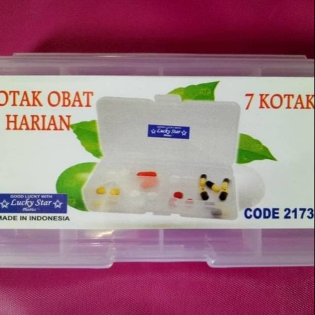 Kotak Obat Harian 2173-7 Kotak Obat  Isi 7 Kotak