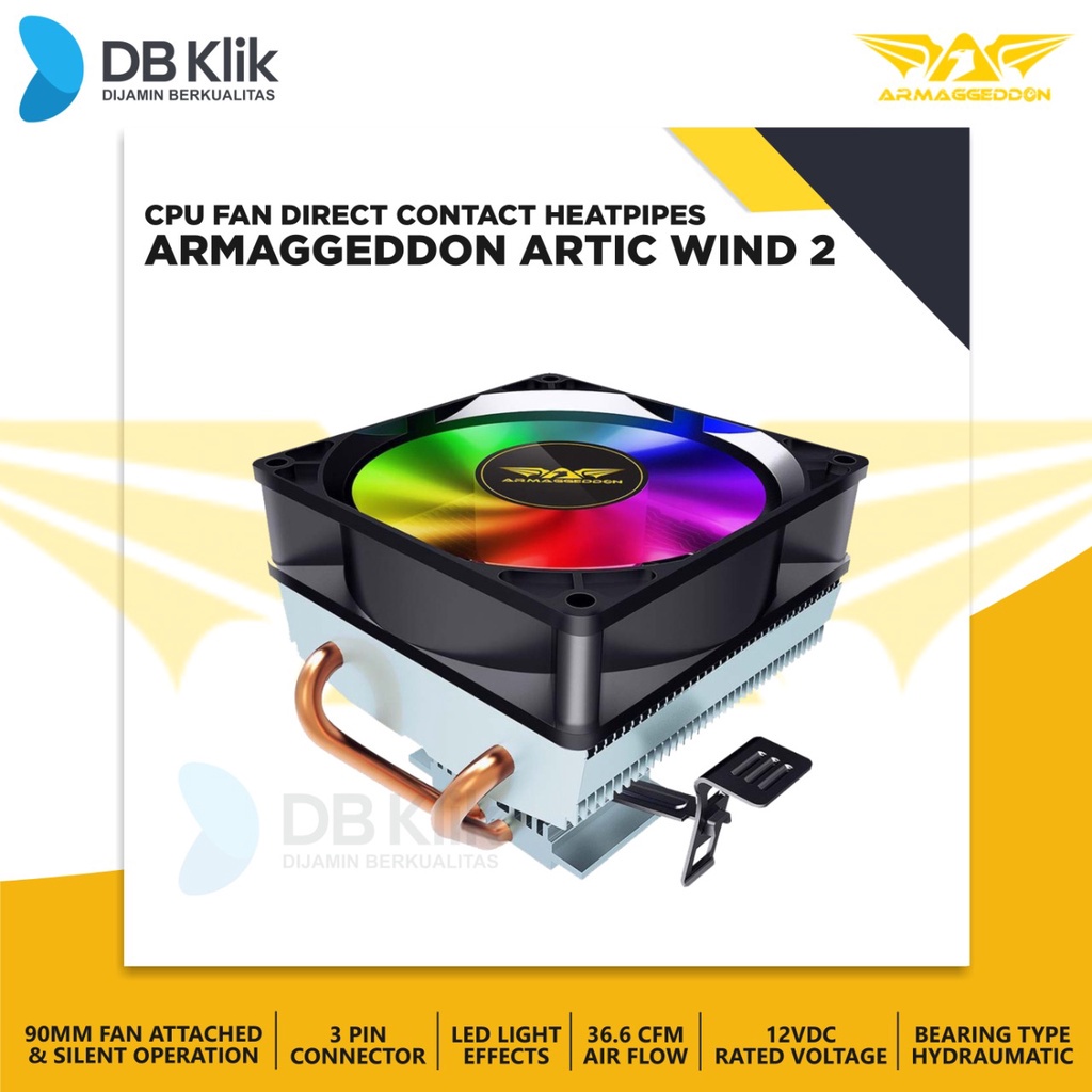 CPU Fan Armaggeddon ARTIC WIND 2 Direct Contact Heatpipes - ARTIC WIND