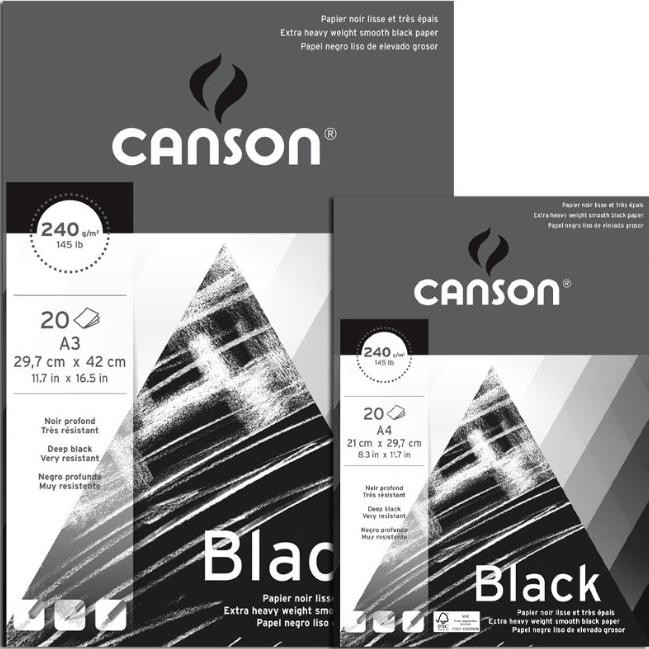 

Hot Sale Canson Black A4 20 Lembar 240G - Kertas Gambar Hitam Gilaa!!!