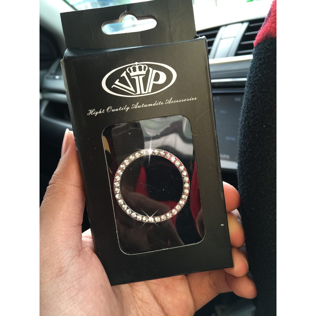 Ring Bingkai Tombol Kunci Start Engine Chorme Kristal Grade A DAD Series Limited Edition