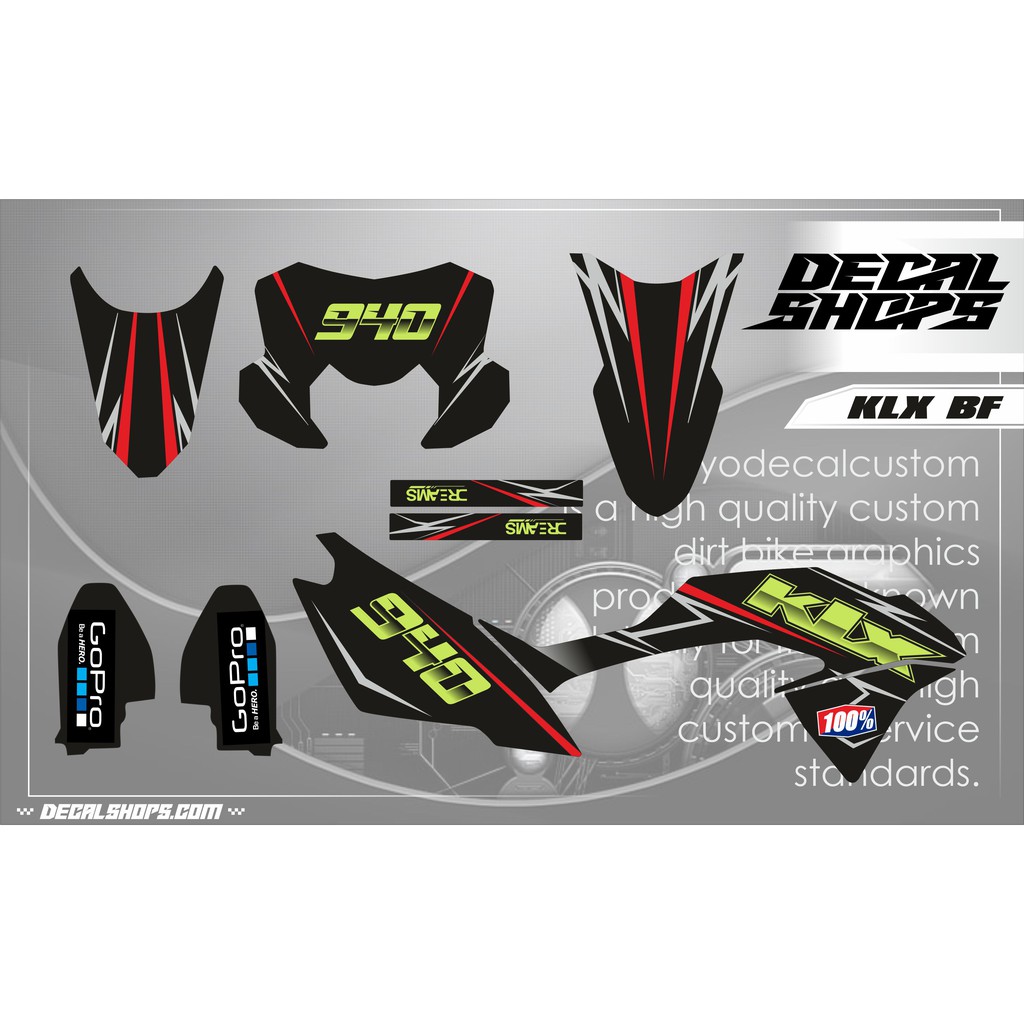 DECAL KLX BF MURAH DECAL KLX BF MURAH KEREN HITAM SIMPEL