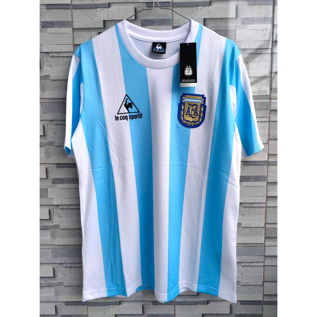 HQ RETRO JERSEY BOLA ARGENTINA HOME 1986 (TRIBUTE MARADONA) GO HQ IMPORT