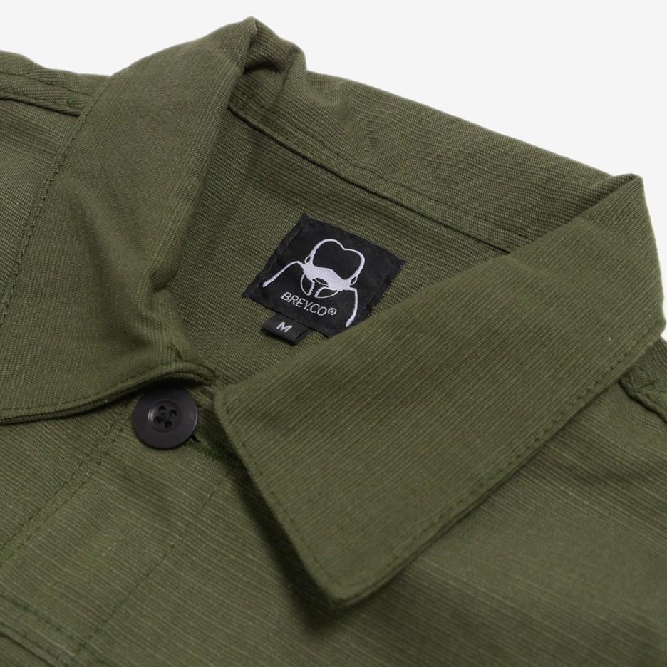 Terbagus.. BREY.CO Rex Jacket Reseda Green Canvas Solid Jaket Pria Jaket Jeans Pria Jacket Jaket Mot
