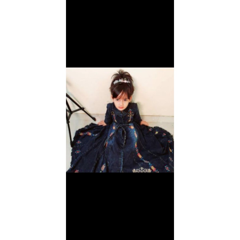 Gamis jeans Anak Ori SHR