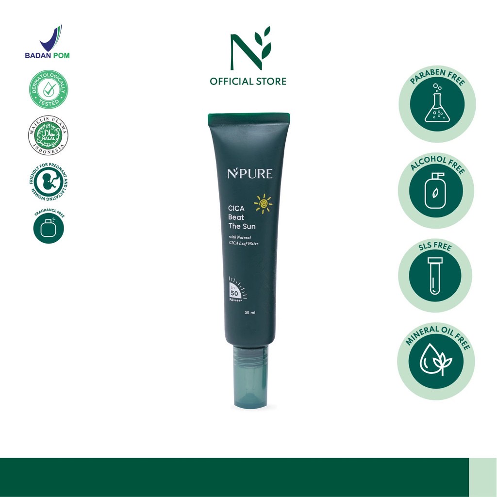 Npure Cica Beat The Sun SPF 50 PA+++ - Npure cica beat the sun sunscreen - Npure sunscreen cica beat