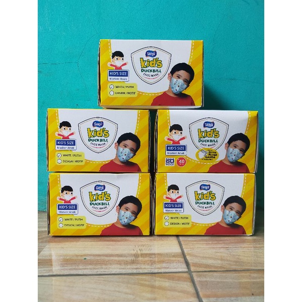 Box kosong masker duckbill sensi anak