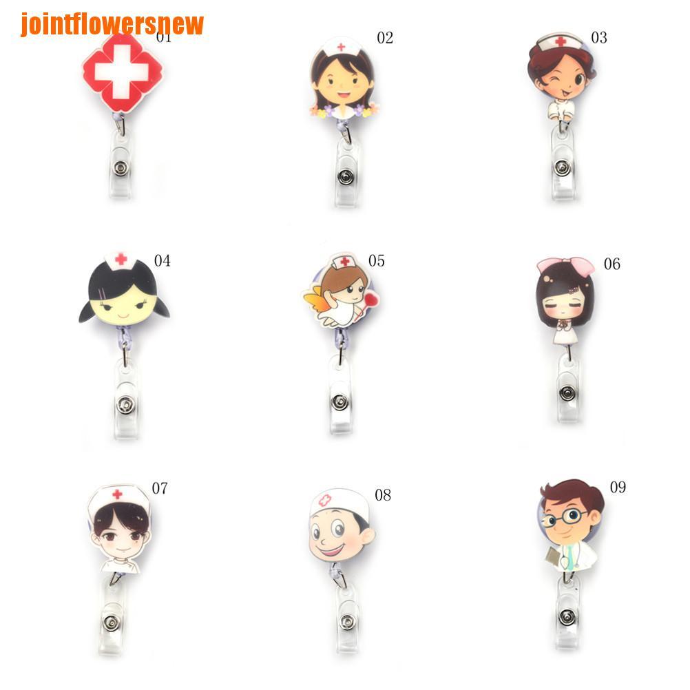 Jfid Fashion Retractable Badge Reel Nurse Exihibiton Id Name Card Badge Holder New Fantasy Shopee Indonesia