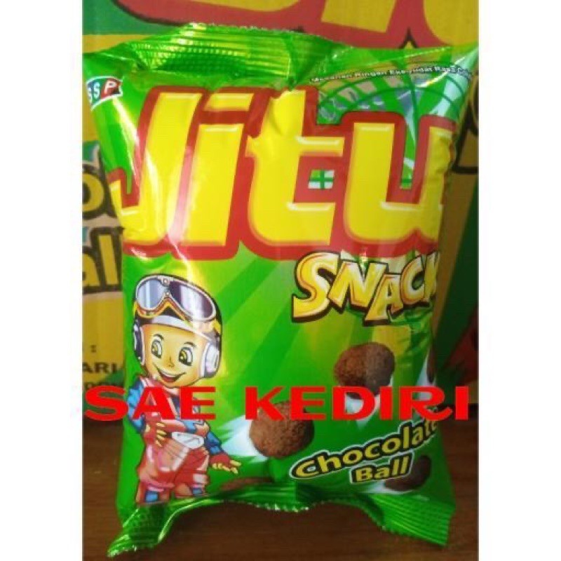 Snack Berhadiah Uang dan Emas  Jitu Rasa Cokelat 1 Pack isi 10 Pcs @20gr