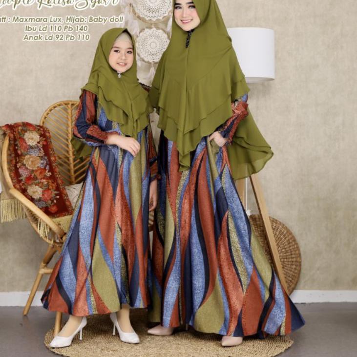 〖KLS〗 Humaira99 gamis syari couple ibu anak set cp kalisa