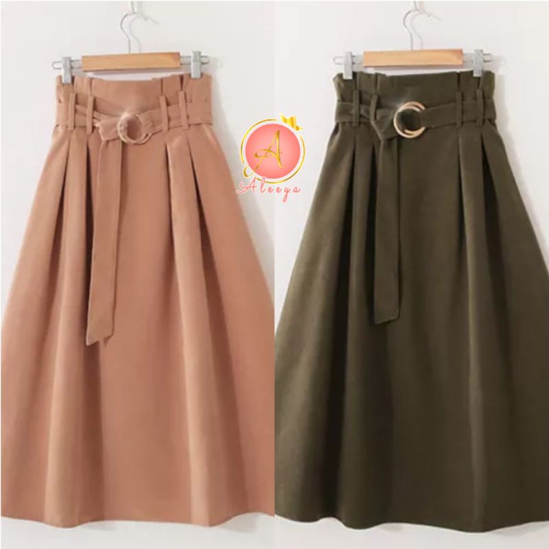 ALEEYA Rok Suede 7/8 / Athena Midi Skirt Suede (2505)