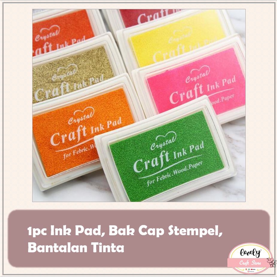 

LovelyCraftStore | B03 Bak Cap Stempel Warna Warni Inkpad Stamp Tinta pad craft ink pad scrapbook